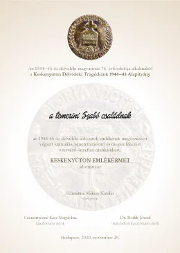 Emlékérem
                                        