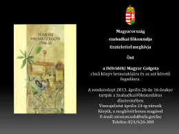 Ismeretterjesztő előadások
