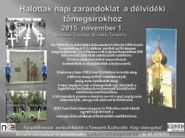 Megemlékezések
                                        