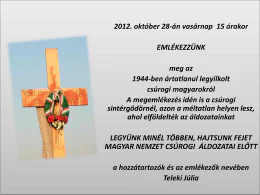 Megemlékezések